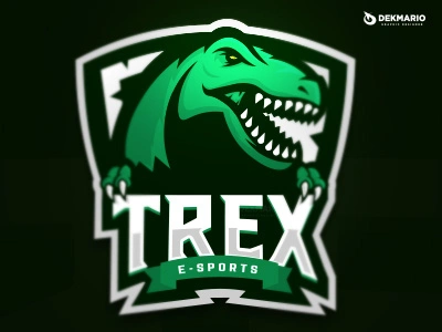 Trex E-sports branding design esports gaming identity logo logotype mascot sport sports trex