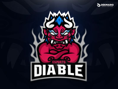 Diable Esports branding design esports evil gaming identity inka logo logotype mascot sport sports