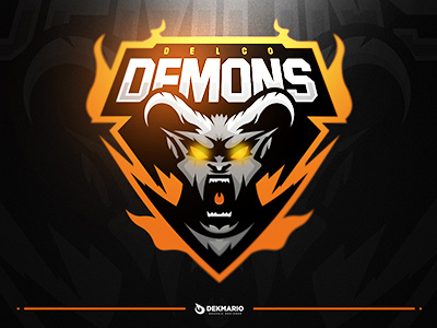 Delco Demons branding demons design esports gaming hockey identity logo logotype mascot roller sport