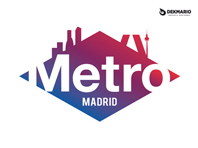 Metro Madrid branding design icon identity illustration logo logotype madrid metro photoshop typography vector