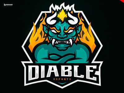 New Diable esports branding design esports gaming identity illustration logo logotype mascot mascotlogo sport sports typography vector