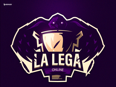 LA LEGA ONLINE branding design esports esports logo esports mascot gaming identity illustration logo logotype mascot mascot logo mascot logo design mascotlogo sport typography vector