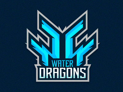 WATER DRAGONS branding design esports gaming identity illustration logo logotype mascot mascot logo mascotlogo sport sports typography vector