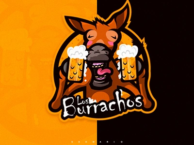 Los Burrachos branding design esports gaming logo logotype mascot mascot logo sport sports