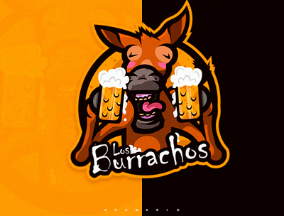 Los Burrachos branding design esports gaming logo logotype mascot mascot logo sport sports