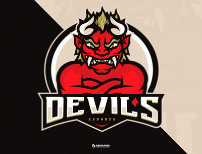 DEVILS ESPORTS branding design gaming identity illustration logo logotype mascot sport typography