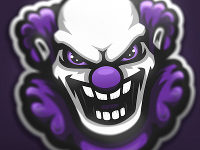 Insanity premade clown mascot logo (FOR SALE)