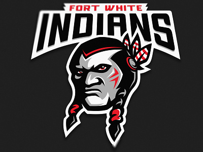 Fort White Indians sport logo esports gaming graphic logo logotype mascot mascot logo sport sports vector