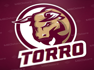 Torro PREMADE mascot logo (FOR SALE)