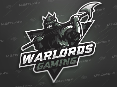 warlords gaming mascot logo (FOR SALE) esports gaming gaminglogo logotype mascot mascot logo sport sport logo sports vector