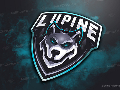 Lupine mascot logo