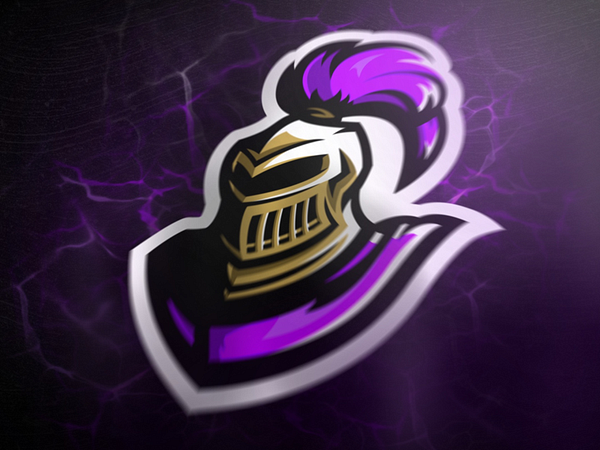 Purple knight mascot logo (SOLD) by Marko Berovic on Dribbble