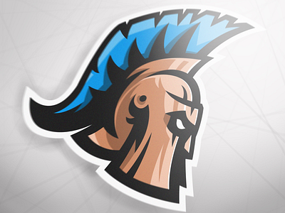 Spartan helmet esports gaming graphic logotype mascot spartan sport vector