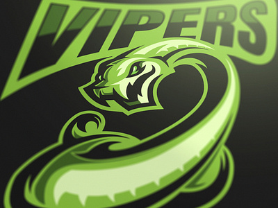 Vipers Mascot logo (SOLD) by Marko Berovic on Dribbble
