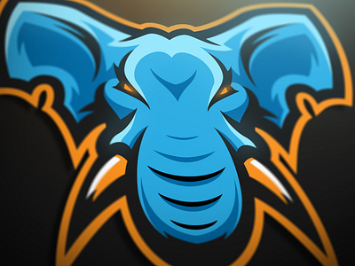 Elephant mascot logo