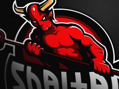 Shaitan Mascot logo branding csgo design devil esportlogo esports gaming gaming logo gaminglogo graphic icon illustration logo logotype mascot mascot logo sport sport logo sports vector