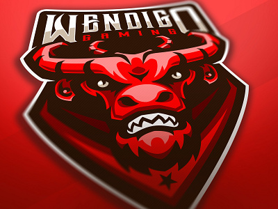 Wendigo gaming mascot logo