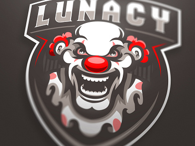 Lunacy Clown mascot logo (SOLD) branding clown csgo design esportlogo esports gaming gaming logo gaminglogo graphic icon illustration logo logotype mascot mascot logo sport sport logo sports vector
