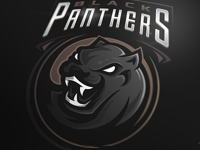 Black Panthers mascot logo