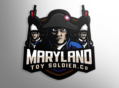 Maryland toy soldier mascot logo design esports gaming graphic logo logotype mascot mascot logo sport sports vector