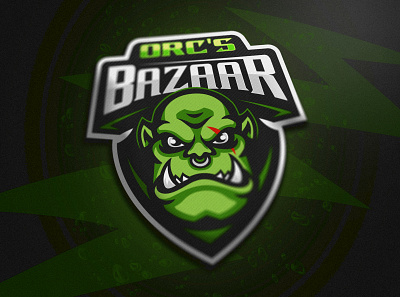 Orc s Bazaar logo project esports gaming graphic logo logotype mascot mascot logo sport sports vector