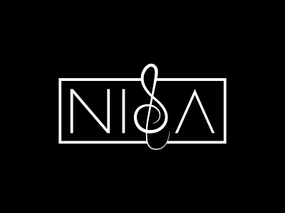 Logo for music band NISA illustrator logo logotype vector