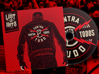 Lost in Hate - Contra tudo e contra todos album art brand cd hardcore heavy metal illustration metal mockup straight edge vegan