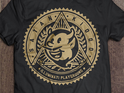 Illuminati Playground brand branding clothing demon devil fashion graphic logo satan kiddo