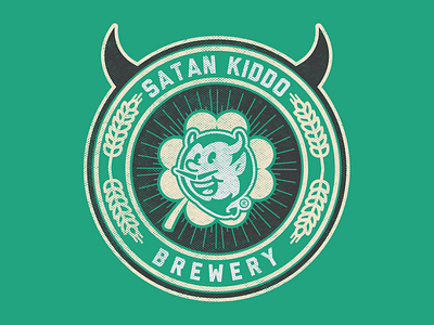 Satan Kiddo Brewery beer branding brewery chopp devil icon illustrator kiddo satan