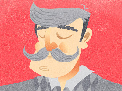 The father wisssdoooom! father grey hair illustration mustache texture