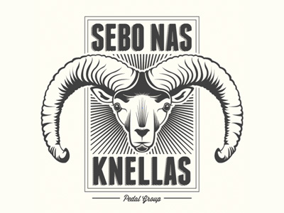 Sebo Nas Knellas bicycle billy goat group illustration obey shirt