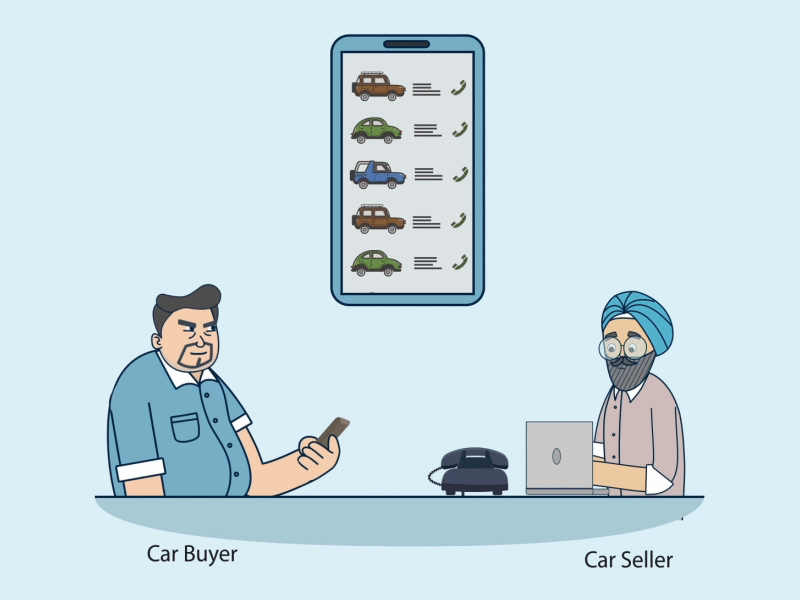 Buyer VS Seller: The Irritated one aftereffects animation buyer character animation characterdesign creative dribbble men phone seller series
