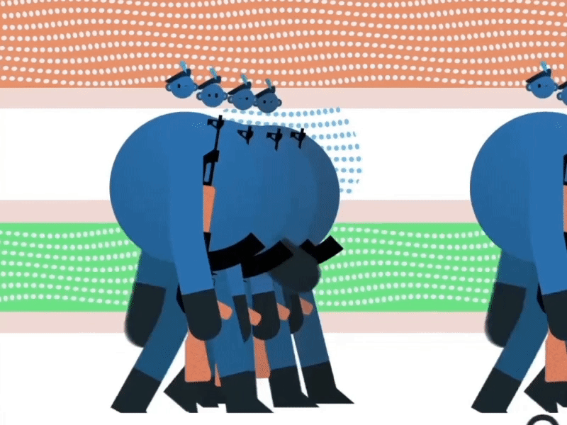Happy Independence day :) adobe ae aftereffects animation incredibleindia character gif independenceday india loop