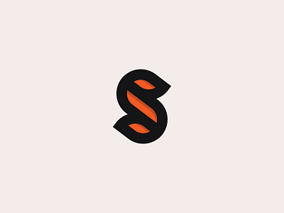 S Logo art graphic letter logo thick line