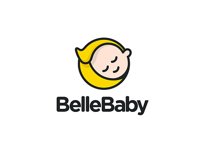 BelleBaby baby logo moon