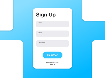 Daily UI #1 - Sign Up form minimal sign in sign up signup simple ui ui ux uiux user experience user interface userexperience userexperiencedesign userinterface ux