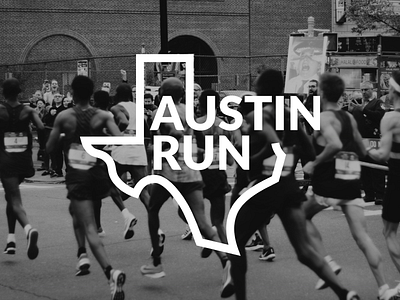 Thirty Logos #7 - Austin Run austin challenge charity logo minimalistic run running simple texas thirtylogos „logo design „thirty logos