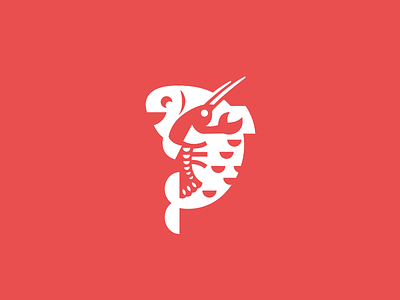 Fish And Lobster arthropod brand branding business cafe cancer characte company cuddle cuisine cute delivery flat food logo logotype restaurant sale seafood unused