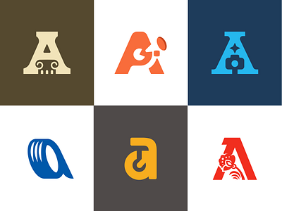 Letters A a brand branding letter logo logotype sale