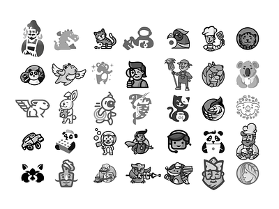 35 logo characters