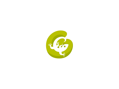 G and gecko brand branding cartoon g gecko letter lizard logo logotype negative negativespace repltile space terrarium
