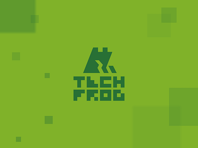 Tech frog animal brand branding creative development elegant frog green it logo logotype mark minimalism modern pixel simple smart software tech