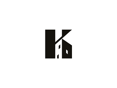 K and buiding brand branding building creative elegant house k letter logo logotype minimalism modern realestate simple