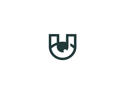 U and eye brand branding creative design elegant eye flat letter logo logotype look minimalism modern sale simple u unused view
