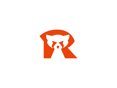 Red panda animal brand branding character creative elegant letter logo logotype mark mascot minimalism modern panda red sale sign simple unused