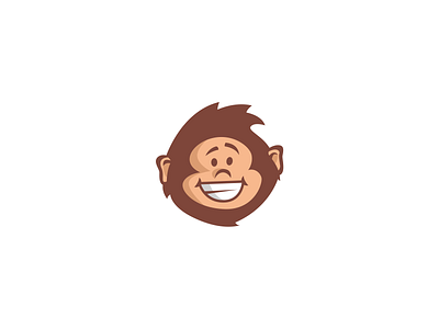 Funny monkey animal ape brand branding cartoon character creative design elegant illustration logo logotype mascot modern monkey sale wild