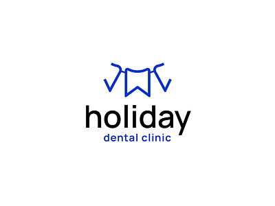 Holiday brand branding clinic creative dental dentist design elegant holiday logo logotype minimalism modern party sale simple stomatology tetth tooth