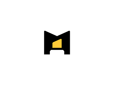 M for marker brand branding creative design elegant letter logo logotype m mark marker minimalism modern negativespace sale simple typography unused