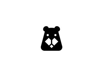 Pixel bear animal bear brand branding character creative design elegant it logo logotype mark minimalism modern pixel sale sign simple unused wild