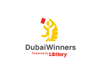 DubaiWinners arab brand branding burjalarab design dubai flat illustration logo logotype lottery lucky mark minimalism modern money sign ticket win winner